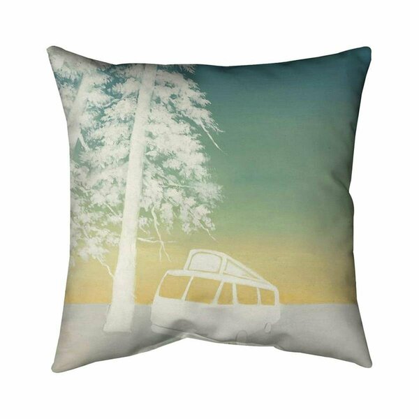 Fondo 20 x 20 in. Camping-Double Sided Print Indoor Pillow FO2794468